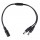 Conector Hembra 2.1 / doble Macho 2.0 con cable